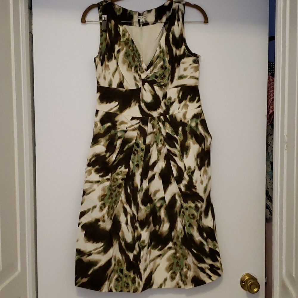 Banana Republic leopard & zebra pattern dress